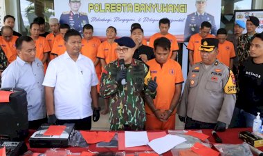 Polresta-Banyuwangi-Amankan-11-Tersangka-dalam-Serangkaian-Kasus-Kriminal