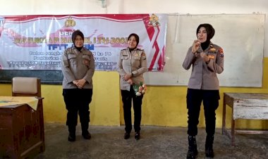 Peduli-Pendidikan,-Polwan-Diktukba-Polri-Angkatan-I-Tahun-2003-Gelar-Baksos-di-SDN-3-Tegalsari-Ambulu-Jember