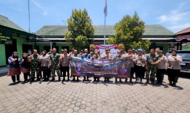 Polsek-Jajaran-Polresta-Sidoarjo-Silaturahmi-HUT-TNI-Ke-79