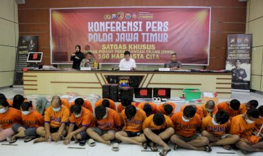 Polda-Jatim-Berhasil-Ungkap-28-Kasus-TPPO,-41-Tersangaka-Diamankan