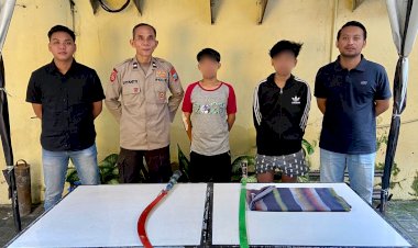 Gerak-Cepat-Polisi-Amankan-Dua-Remaja-Bersajam-Hendak-Tawuran-di-Surabaya