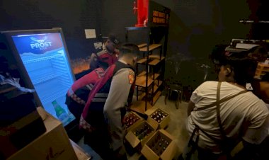 Harkamtibmas-Polres-Tulungagung-Gelar-Razia,-Puluhan-Botol-Miras-Diamankan