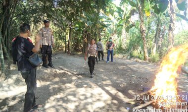 Gerak-Cepat-Tindak-Laporan-Warga,-Polsek-Tulangan-Musnahkan-Arena-Sabung-Ayam