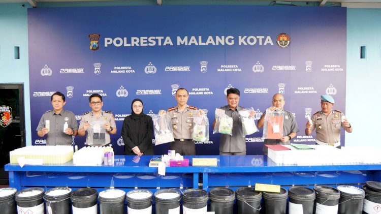 Polresta Malang Kota Amankan Dua Kurir Jaringan Aceh Sita 3,2 Kg Sabu dan 2.480 Butir Ekstasi