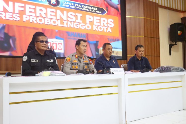 Polres Probolinggo Kota Amankan 5 Tersangka Pelempar Bondet di Mayangan