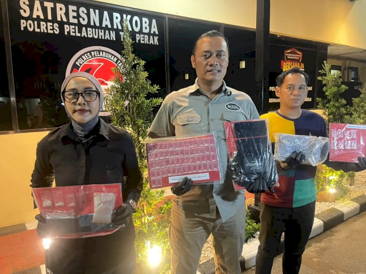 Polres Tanjungperak Bongkar Tiga Jaringan Narkoba, Empat Tersangka Pengedar Diamankan